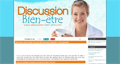 Desktop Screenshot of discussion-bien-etre.com
