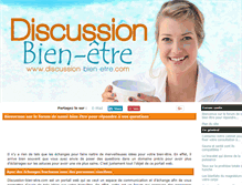 Tablet Screenshot of discussion-bien-etre.com